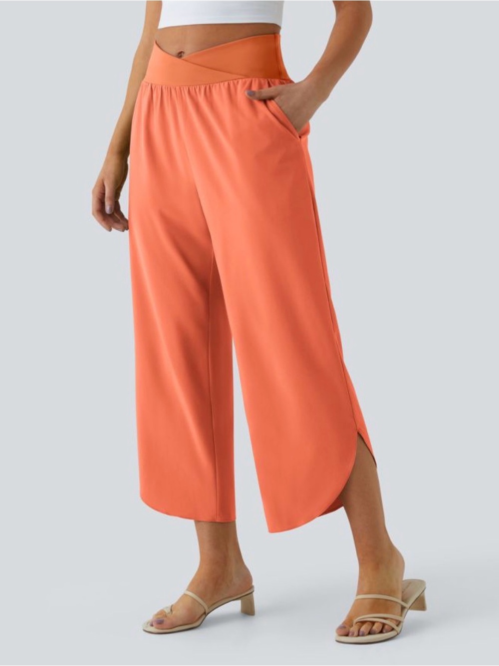 HALARA Breezeful Highwaisted Crossover Quick Dry Resort Pants with Pockets